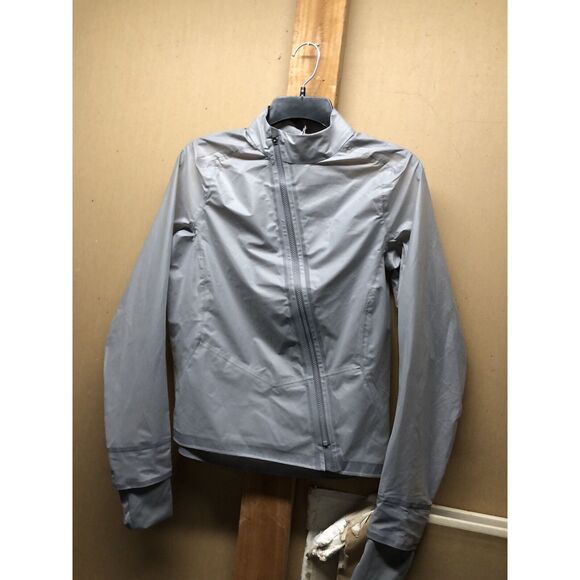 HOKA ONE ONE 1120615 SILVER Lunar Rock Performance Shield Running Jacket SMALL - Picture 3 of 4